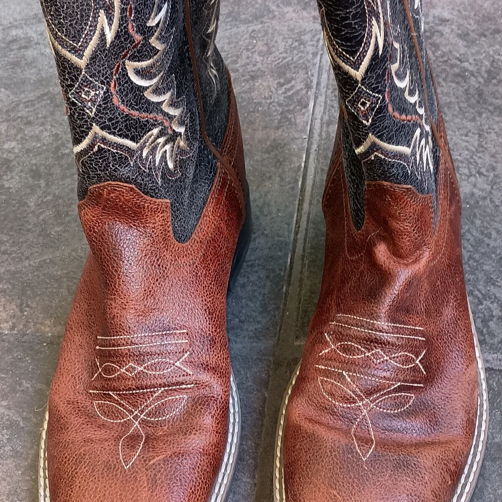 Cody James Boys' Ryder Western Boot Square Toe - Bbsc1910 6.0-D Kids Cowboy